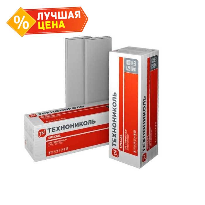 Экструдированный пенополистирол Технониколь XPS CARBON SOLID ТИП A 40х600х2400-L