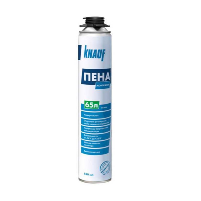 Пена монтажная профессиональная Knauf 850 мл